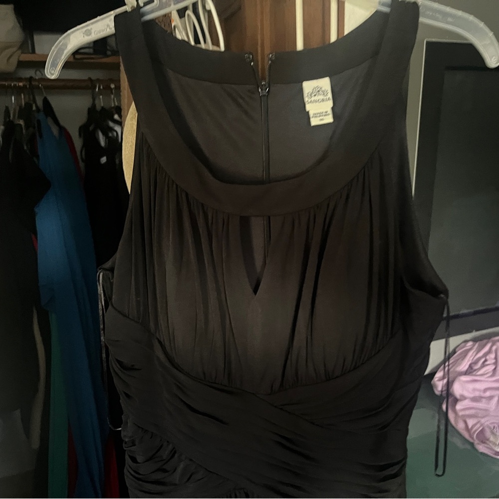 Signature by Sangria Classic Black Dress